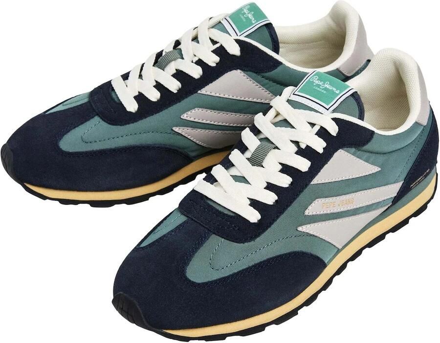 Pepe Jeans Sneakers laag 'Jason Streem' navy lichtgrijs smaragd - Foto 3