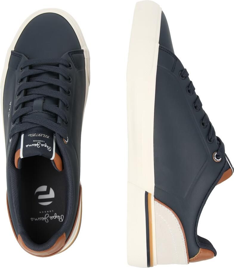 Pepe Jeans Sneakers laag 'KENTON CAMPUS M' navy bruin wit - Foto 4