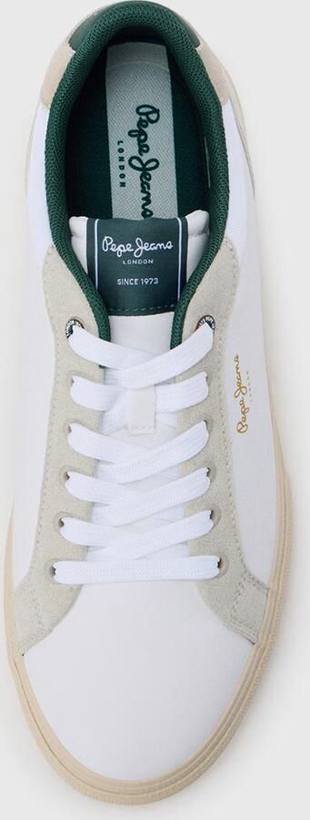 Pepe Jeans Sneakers laag 'KENTON CITY' ecru groen wit - Foto 5