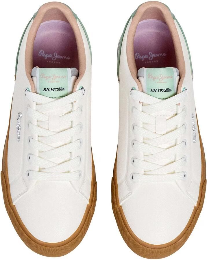 Pepe Jeans Sneakers laag 'KENTON COOL' mintgroen wit - Foto 3
