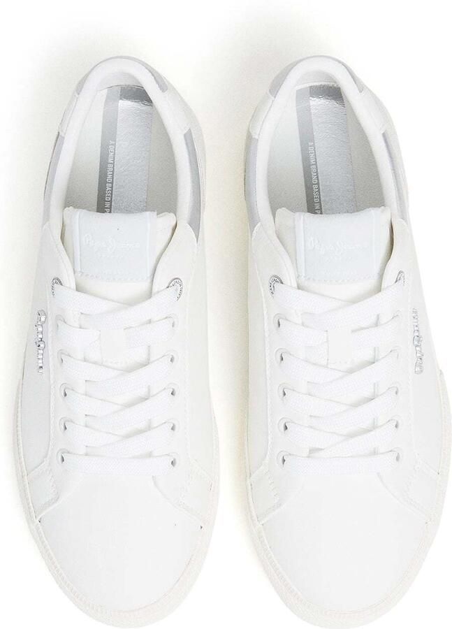 Pepe Jeans Sneakers laag 'KENTON COURT' grijs zilver wit - Foto 3