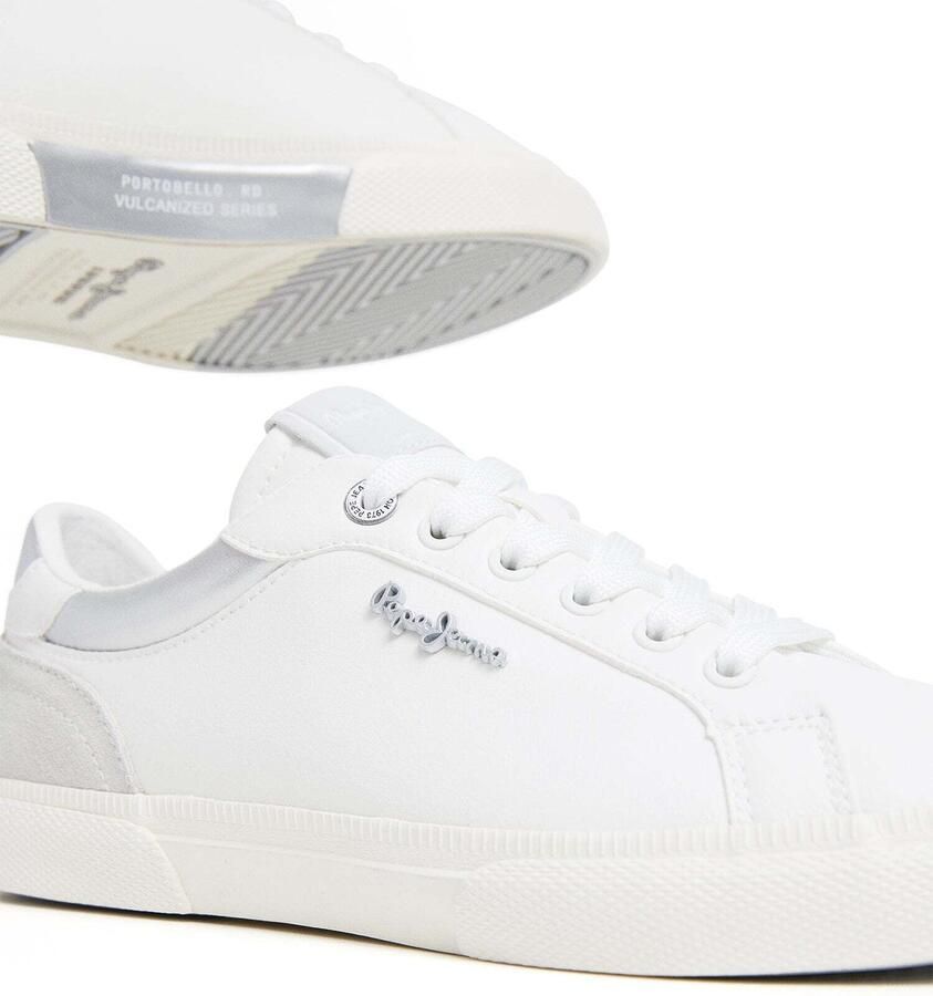 Pepe Jeans Sneakers laag 'KENTON COURT' grijs zilver wit - Foto 4
