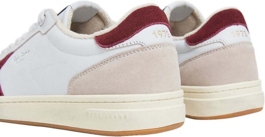 Pepe Jeans Sneakers laag 'KORE HERITAGE' beige bordeaux wit - Foto 5