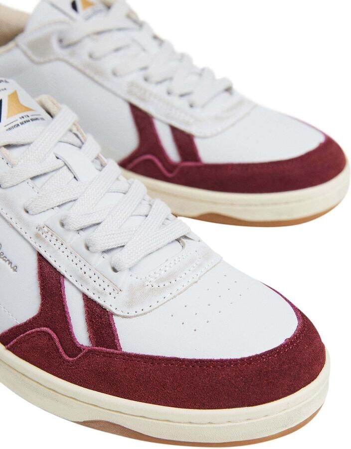 Pepe Jeans Sneakers laag 'KORE HERITAGE' beige bordeaux wit - Foto 2