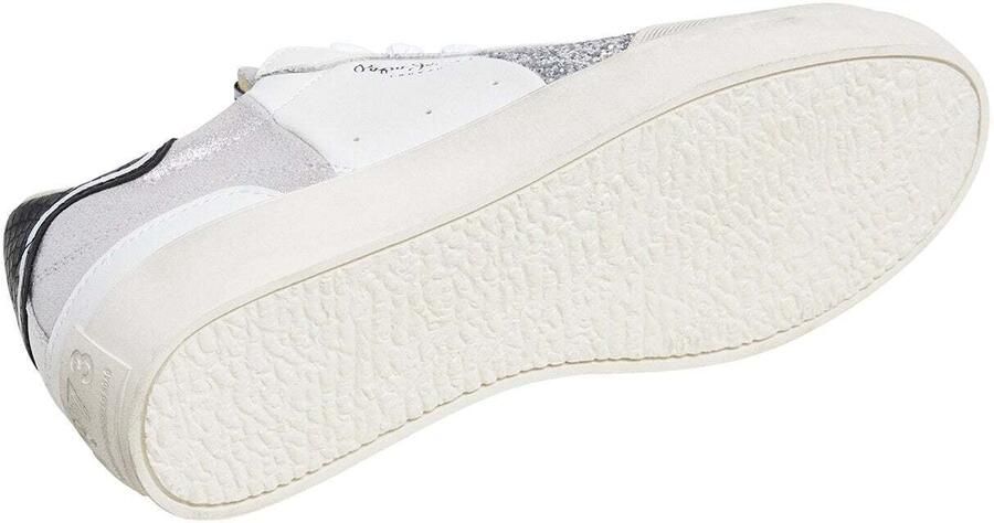 Pepe Jeans Sneakers laag 'Lane' lichtgrijs zwart zilver wit - Foto 6