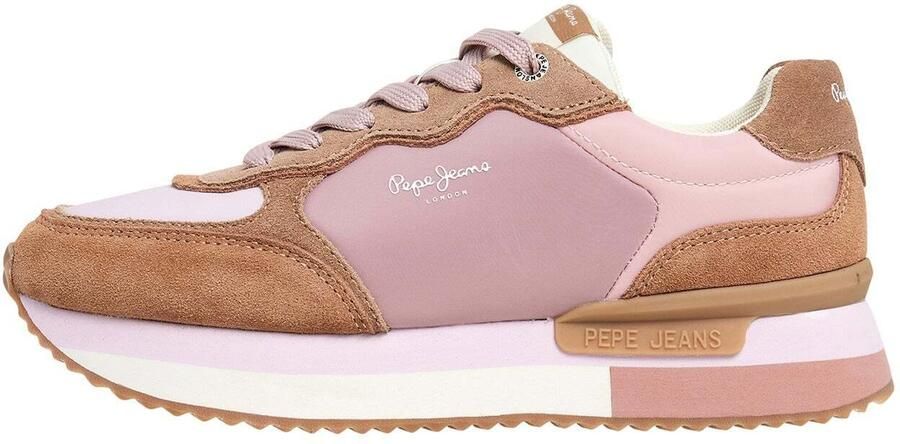 Pepe Jeans Sneakers laag lichtbruin pink