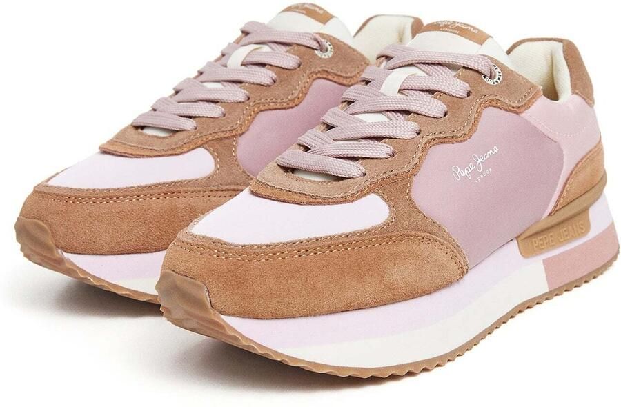Pepe Jeans Sneakers laag lichtbruin pink - Foto 3