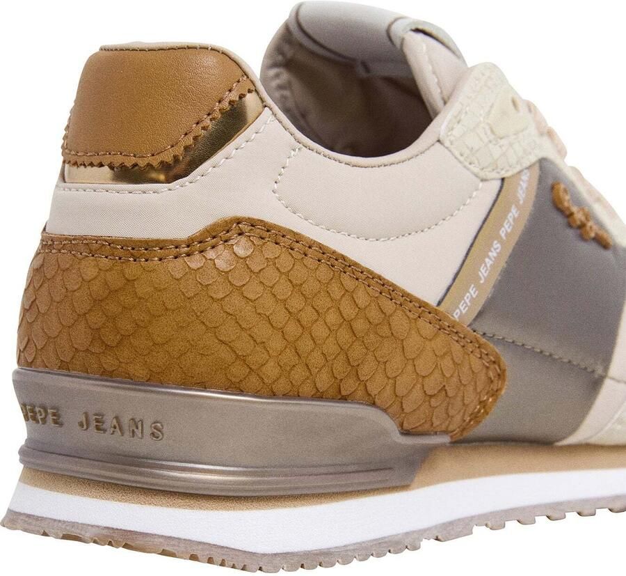 Pepe Jeans Sneakers laag 'London' beige cognac goud - Foto 3