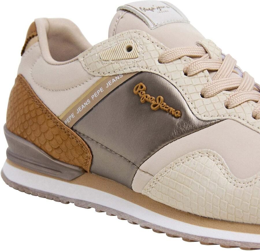Pepe Jeans Sneakers laag 'London' beige cognac goud - Foto 2