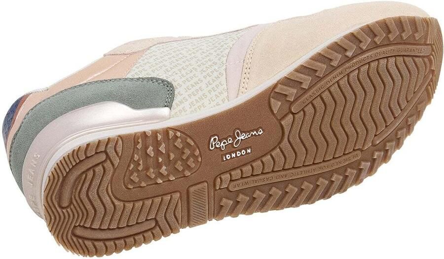 Pepe Jeans Sneakers laag 'London' beige donkergroen poederroze - Foto 6