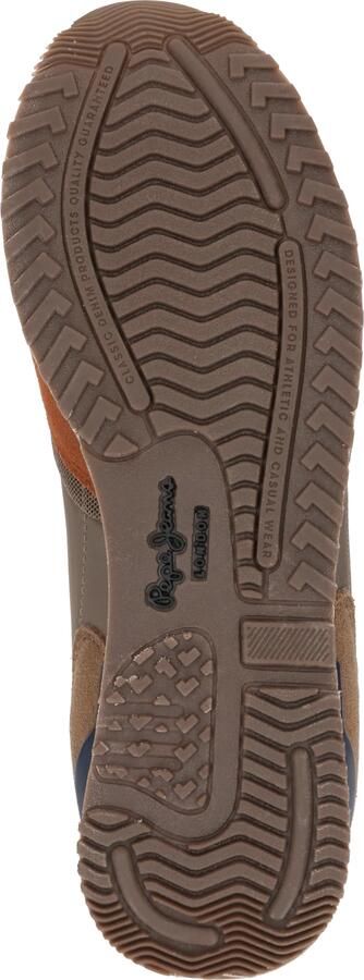 Pepe Jeans Sneakers laag 'LONDON BRICK' bruin karamel mokka zwart - Foto 3