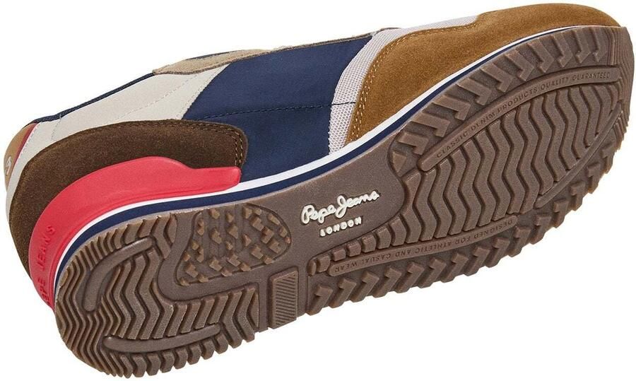 Pepe Jeans Sneakers laag 'London Life' marine bruin ombergrijs wit - Foto 3