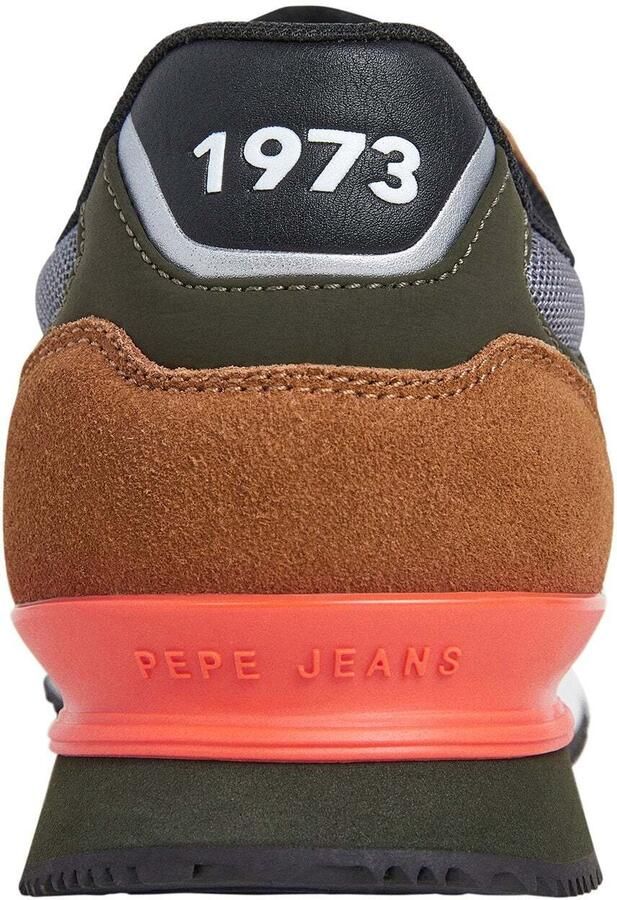 Pepe Jeans Sneakers laag 'London Mood' bruin basaltgrijs donkergroen zwart - Foto 6