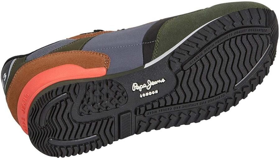 Pepe Jeans Sneakers laag 'London Mood' bruin basaltgrijs donkergroen zwart - Foto 7