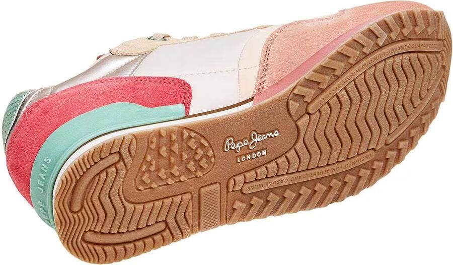 Pepe Jeans Sneakers laag 'LONDON SEA' beige jade groen magenta rosé - Foto 7