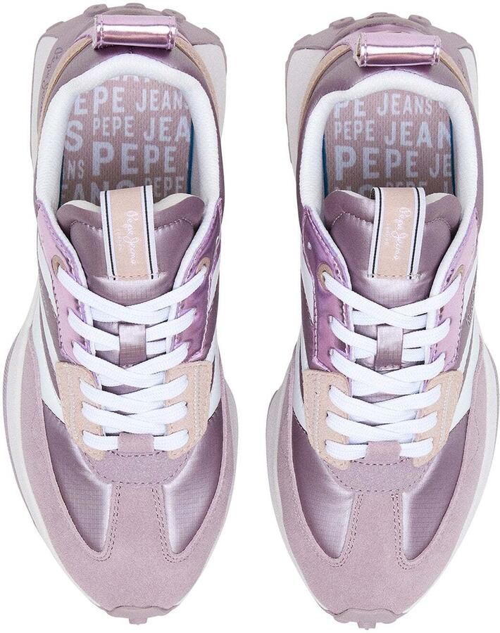 Pepe Jeans Sneakers laag 'Lucky Sigh' ecru lila - Foto 4