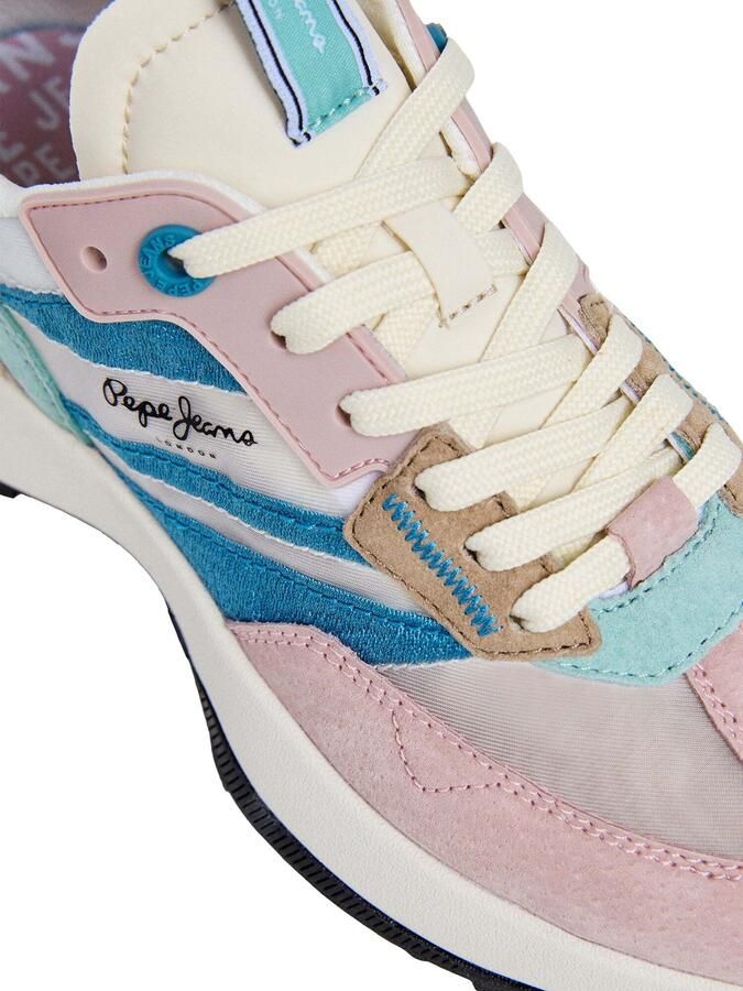 Pepe Jeans Sneakers laag 'LUCKY TRANSLUCENT' lichtblauw rosa - Foto 3