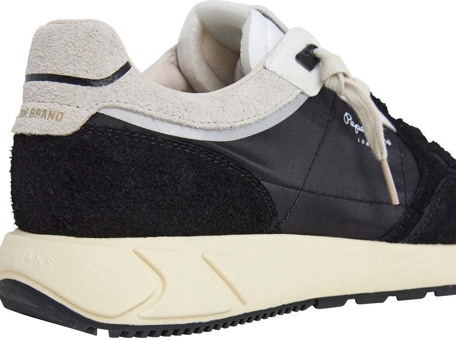 Pepe Jeans Sneakers laag 'Marlon Divided' lichtgrijs zwart wit - Foto 3