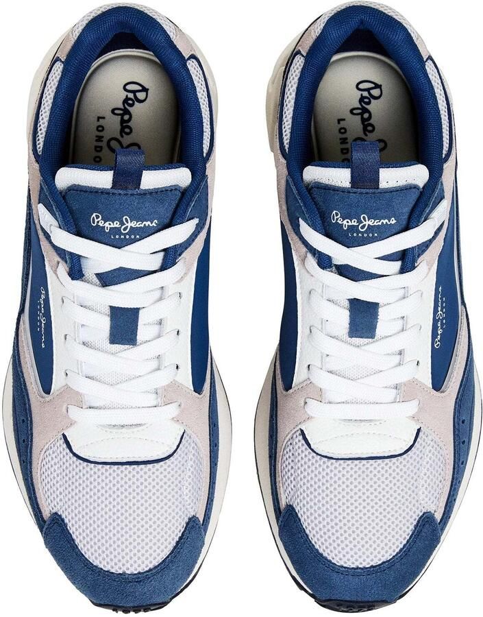 Pepe Jeans Sneakers laag 'Marlon Grade' beige donkerblauw wit - Foto 3