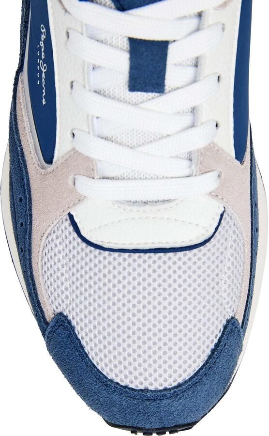 Pepe Jeans Sneakers laag 'Marlon Grade' beige donkerblauw wit - Foto 5