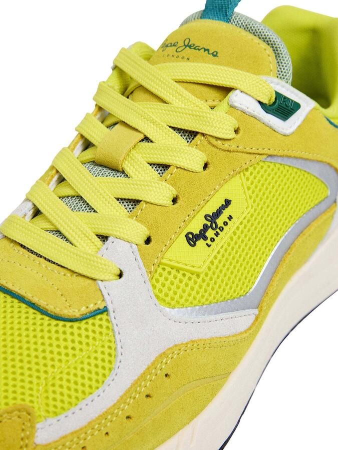 Pepe Jeans Sneakers laag 'MARLON SPORTY' blauw limoen wit - Foto 3