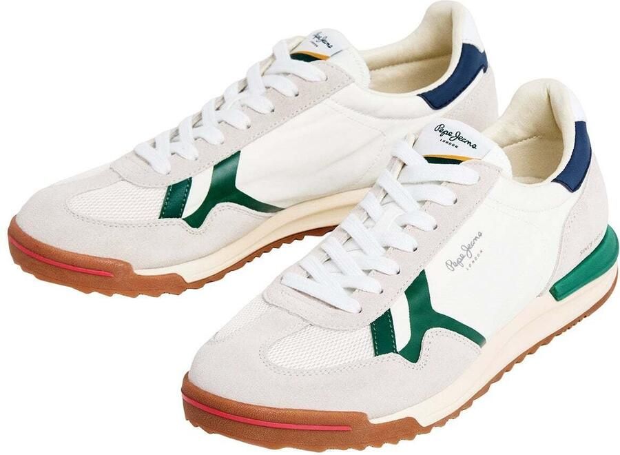 Pepe Jeans Sneakers laag 'Marvin College' navy lichtgrijs smaragd offwhite - Foto 2