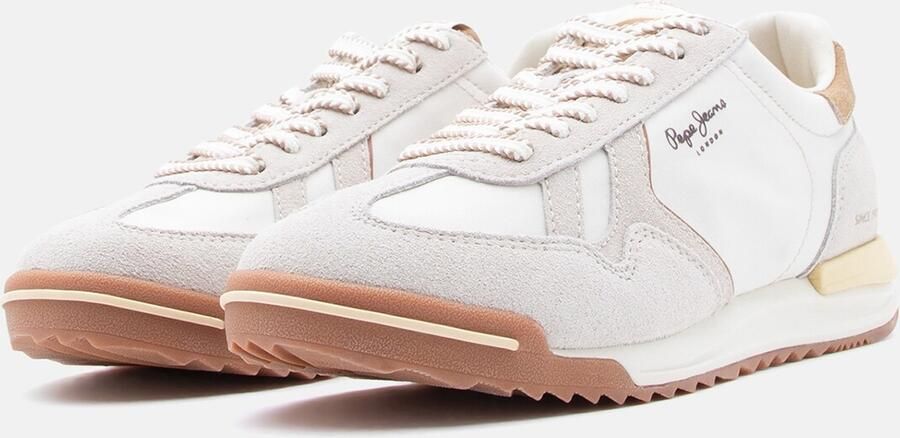 Pepe Jeans Sneakers laag 'MARVIN LIGHT' camel taupe wit - Foto 3