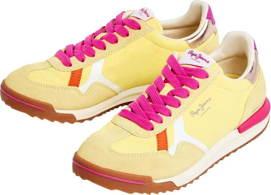 Pepe Jeans Sneakers laag 'Marvin Road' geel honing lila zilver - Foto 5