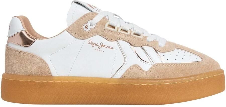 Pepe Jeans Sneakers laag 'Maya' camel goud wit - Foto 6