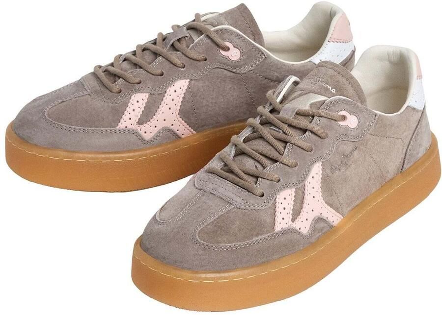 Pepe Jeans Sneakers laag 'Maya Classic' donkerbeige rosa - Foto 4
