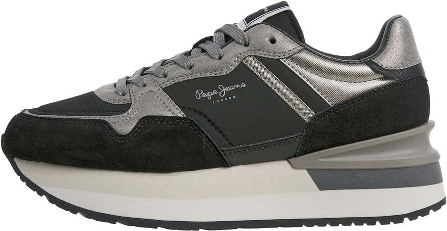 Pepe Jeans Sneakers laag 'Nala Night' zwart zilver - Foto 7