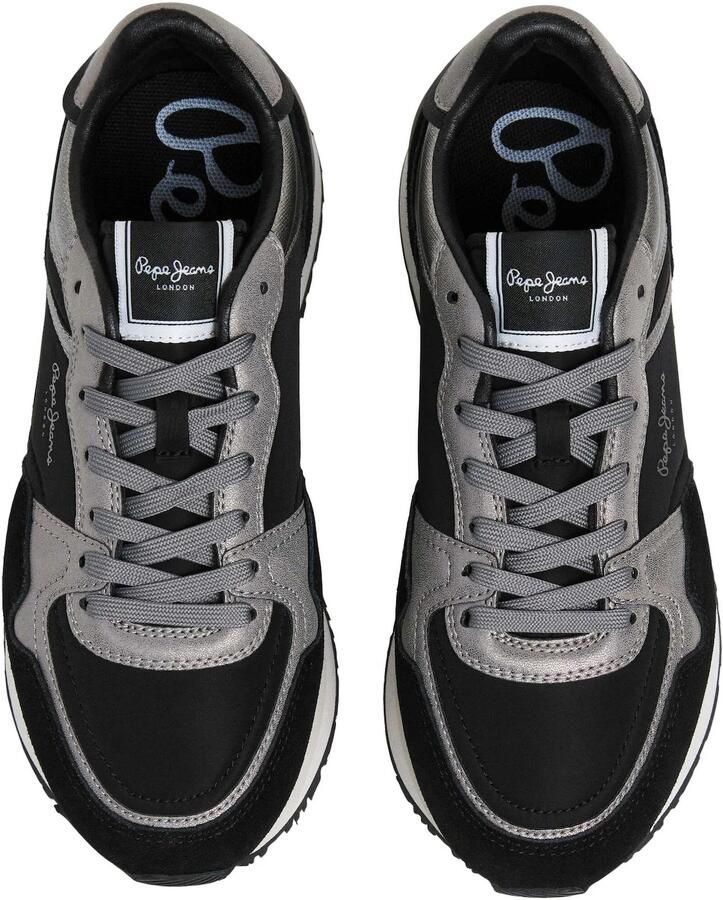 Pepe Jeans Sneakers laag 'Nala Night' zwart zilver - Foto 4
