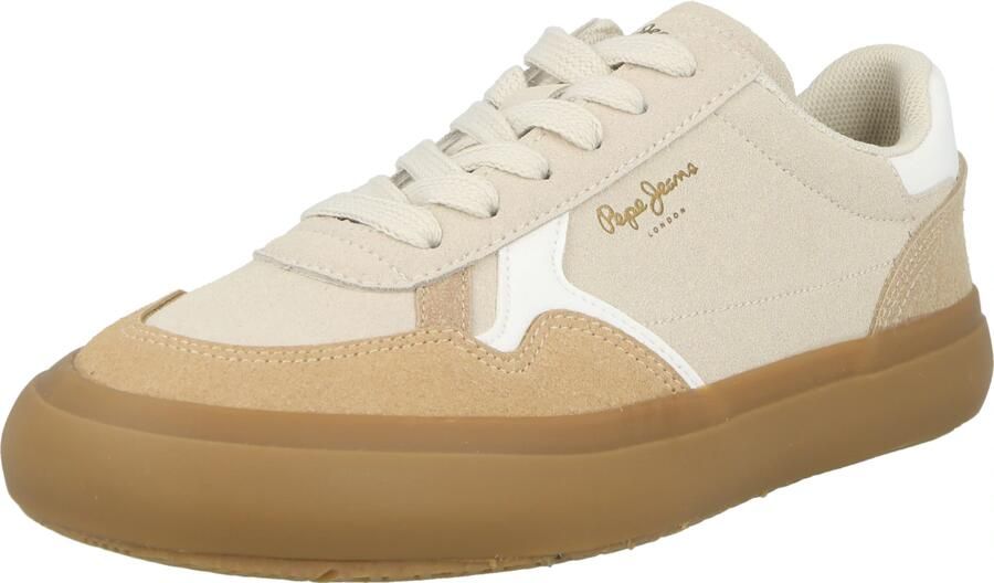 Pepe Jeans Sneakers laag taupe sand wit
