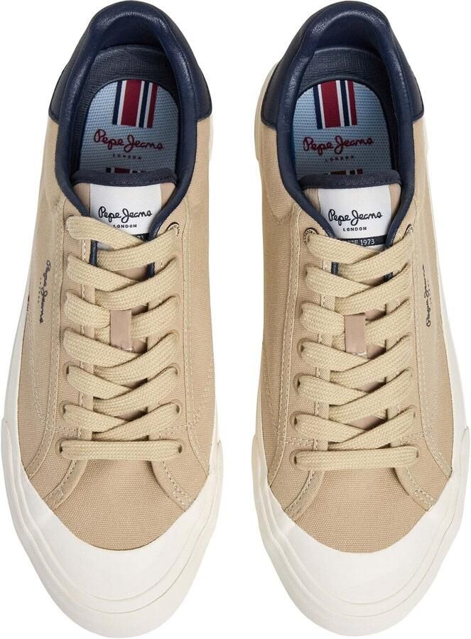 Pepe Jeans Sneakers laag 'Taylor Break' beige crème donkerblauw bloedrood - Foto 3