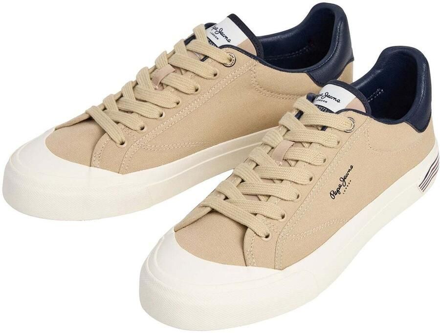 Pepe Jeans Sneakers laag 'Taylor Break' beige crème donkerblauw bloedrood - Foto 2