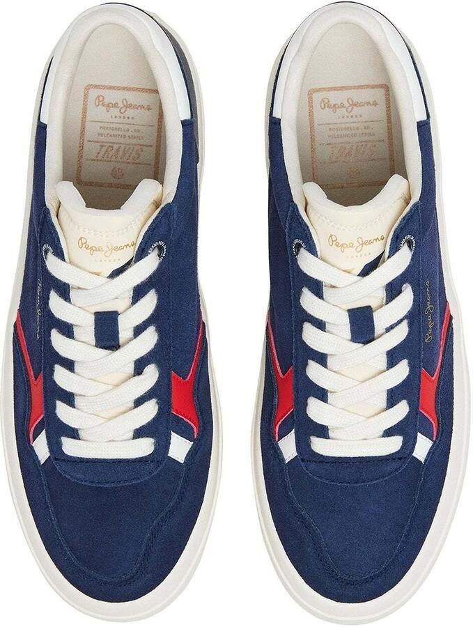 Pepe Jeans Sneakers laag 'Travis City' marine grijs rood - Foto 2