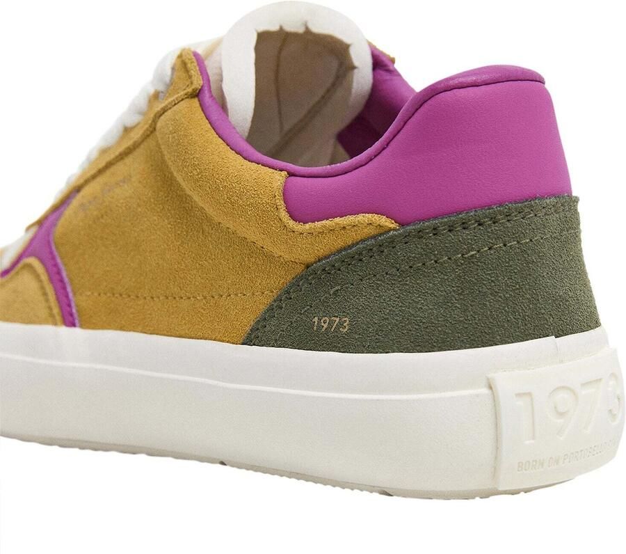 Pepe Jeans Sneakers laag 'Travis City' mosterd spar donkerroze wit - Foto 6