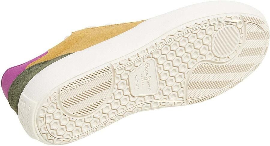 Pepe Jeans Sneakers laag 'Travis City' mosterd spar donkerroze wit - Foto 4