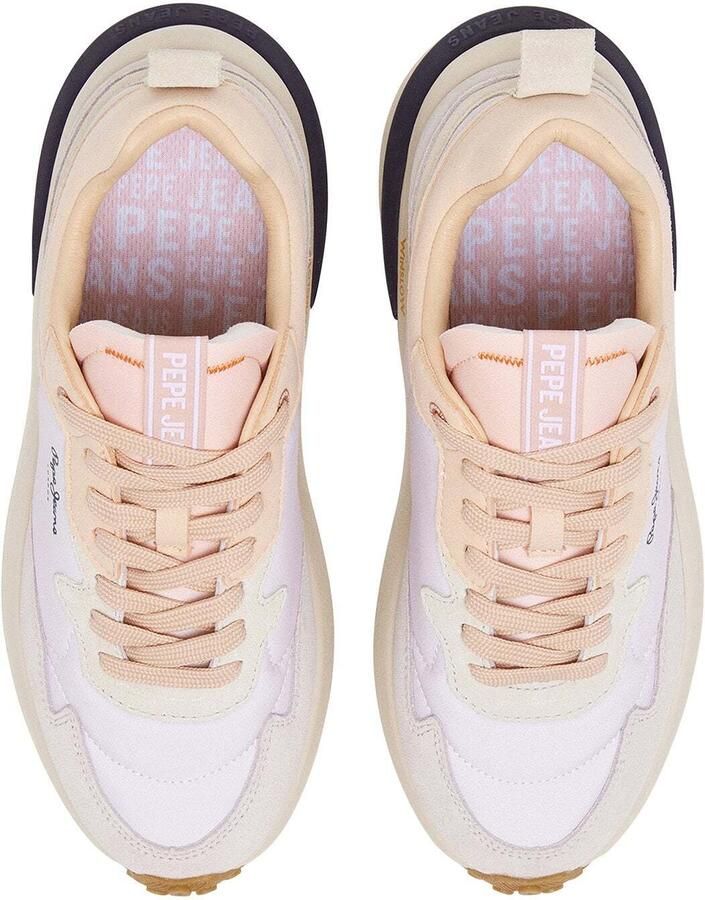 Pepe Jeans Sneakers laag 'Winslow' beige nude pasteloranje wit - Foto 4