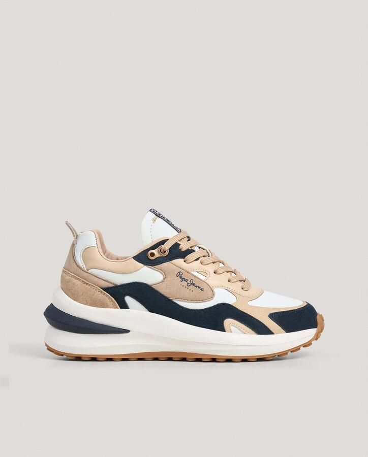 Pepe Jeans Sneakers laag 'Winslow Earth' beige marine offwhite - Foto 6