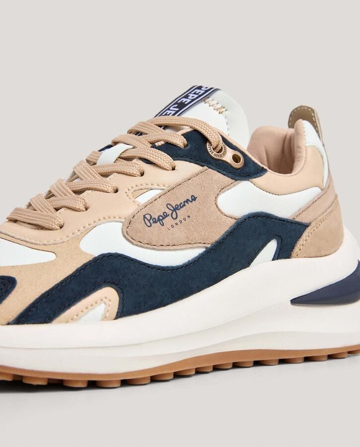 Pepe Jeans Sneakers laag 'Winslow Earth' beige marine offwhite - Foto 5