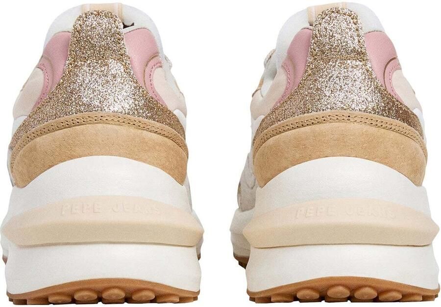Pepe Jeans Sneakers laag 'WINSLOW GLIT' beige nude chamois wit - Foto 3