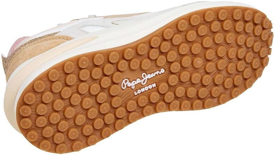 Pepe Jeans Sneakers laag 'WINSLOW GLIT' beige nude chamois wit - Foto 5