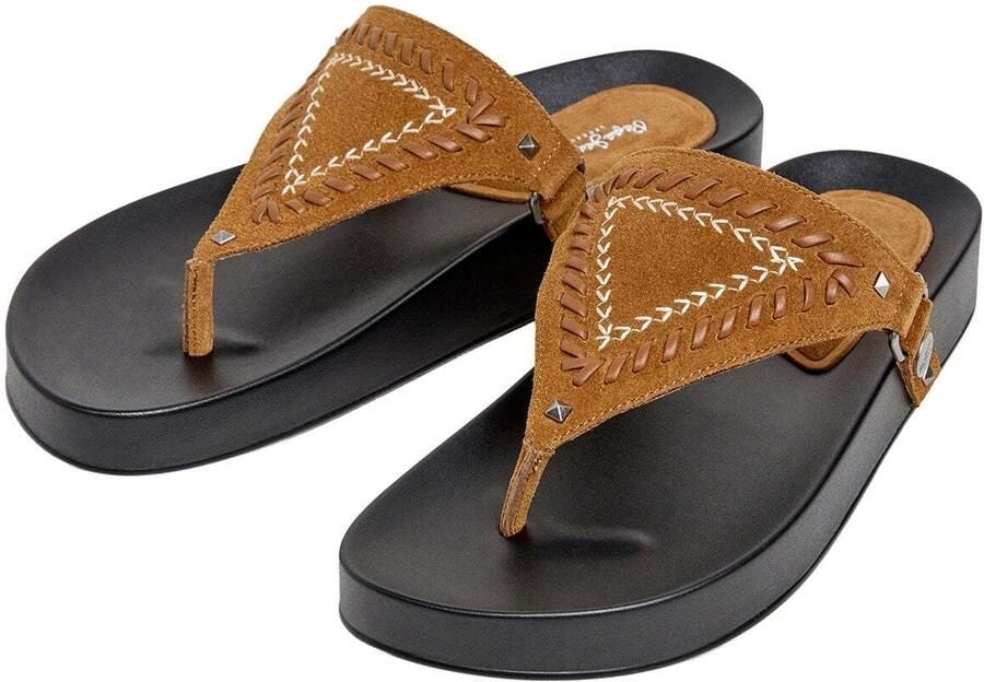Pepe Jeans Teenslipper mokka - Foto 4