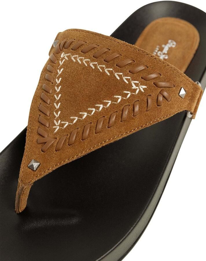 Pepe Jeans Teenslipper mokka - Foto 3