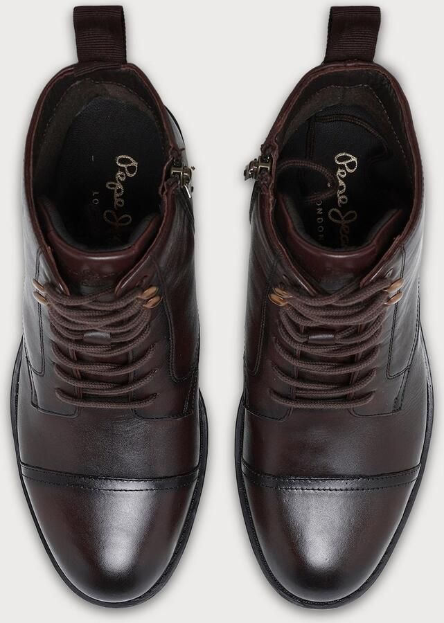Pepe Jeans Veterboots 'Hunters Land' donkerbruin - Foto 5