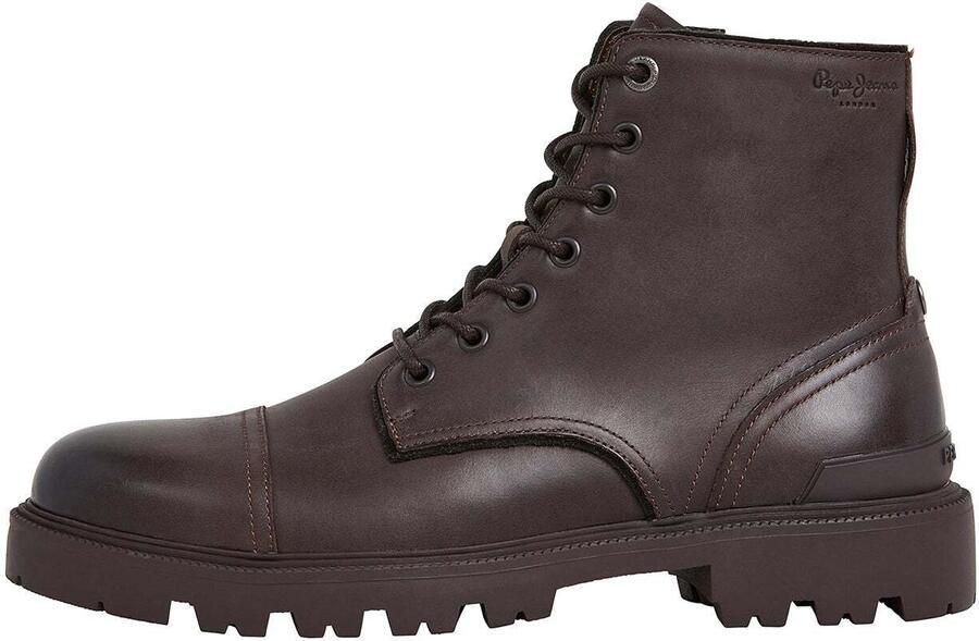 Pepe Jeans Veterboots 'RYAN BRIT M' donkerbruin