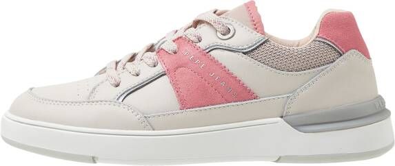 Pepe Jeans Sportieve Damesschoenen Grijs Leren Buitenzijde - Foto 4