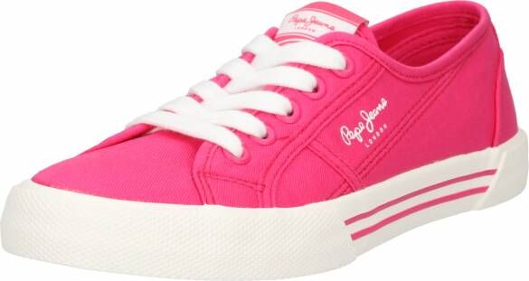 Pepe Jeans Dames Sneakers Roze Materiaal Vetersluiting - Foto 2