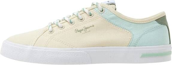 Pepe Jeans Kenton Road Mix Lage Sneakers Beige Vrouw - Foto 2